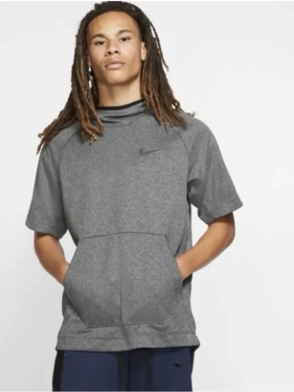 Nike Men's Dry Spotlight Basketball Dri Fit Short Sleeve Hoodie Size Large